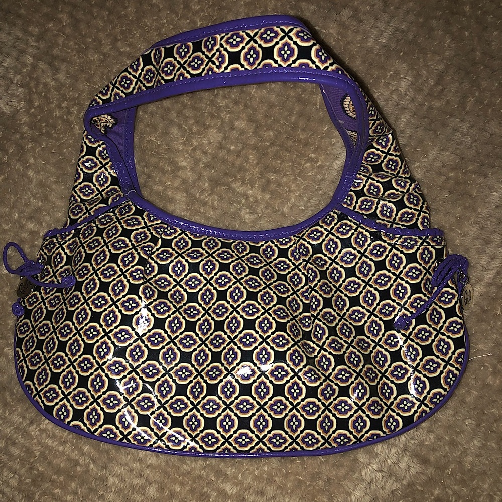 Vera Bradley Frill Tied Together Simply Violet Hobo Purse - NWOT - Picture 2 of 7